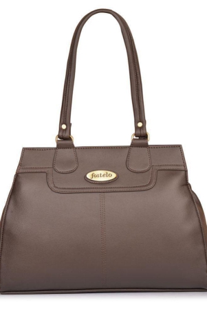 Fostelo Brown P.U. Shoulder Bag - Brown