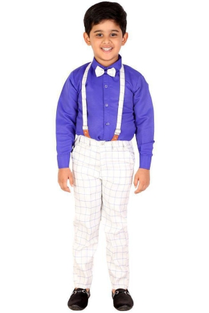 dkgf-fashion-blue-cotton-blend-boys-shirt-pants-pack-of-1-none