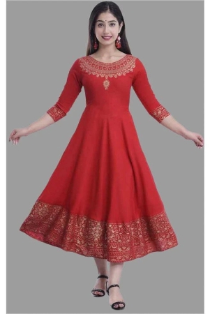 sipet-red-rayon-womens-anarkali-kurti-pack-of-1-none