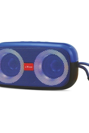 CYOMI MAX 650 BLUE 10 W Bluetooth Speaker Bluetooth V 5.1 with USB,SD card Slot,3D Bass Playback Time 8 hrs Blue - Blue