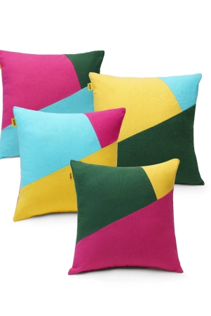 Multi Colour Geometric Cushion Cover | SET OF 4