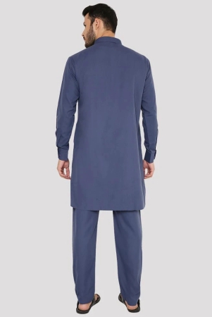 maharaja-blue-blended-fabric-regular-fit-mens-pathani-suit-pack-of-1-none