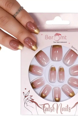 french-tips-nail-kit-included-gold-pink