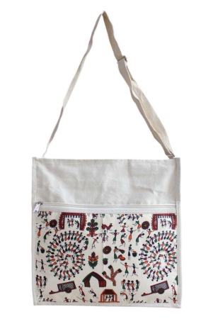 garvi-gurjari-a-gujarat-govt-enterprise-handmade-warli-print-cotton-bagggcmjb16