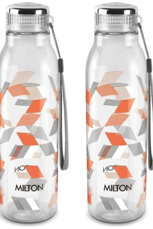 milton-helix-1000-pet-water-bottle-set-of-2-1-litre-each-orange-orange