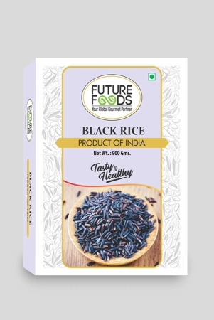 Future Foods Black Rice | Protein Rich | Rich in Antioxidants | All Natural | Aromatic & Unpolished | Natural Detoxifier & Fiber Source | Prevents the Risk of Diabetes & Obesity | 900g