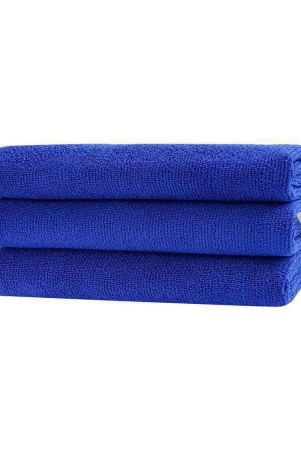 SOFTSPUN Microfiber Cloth - 3 pcs - 30x30 cms - 340 GSM Blue - Thick Lint & Streak-Free Multipurpose Cloths - Automotive Microfibre Towels for Car Bike Cleaning Polishing Washing & Detailing