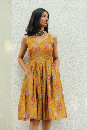 kesariya-chanderi-sundress-l