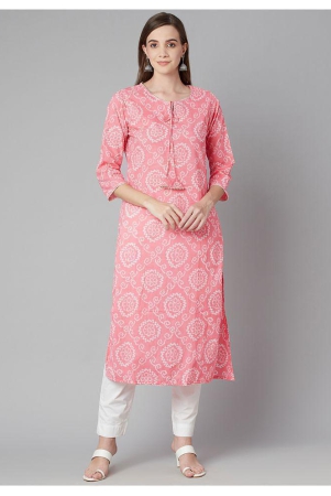 divena-pink-cotton-womens-straight-kurti-3xl