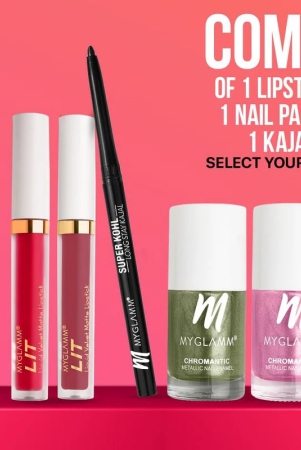 Lipstick Kajal & Nail Paint Trio