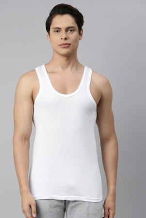 VIP - White Supreme RN Cotton Men's Vest ( Pack of 1 ) - None