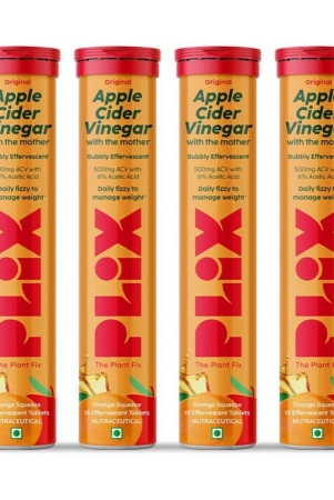 plix-apple-cider-vinegar-15-effervescent-tablets-orange-flavour-with-vitamin-b12-4-x-15-no