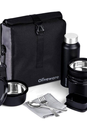 oliveware-stainless-steel-lunch-box-3-container-pack-of-1-