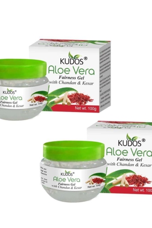 kudos-aloevera-fairness-gel-chandan-kesar-100g-pack-of-2