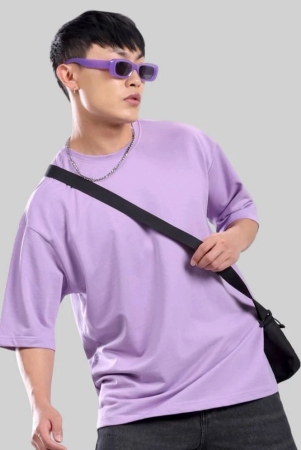 ppthefashionhub-cotton-blend-oversized-fit-solid-half-sleeves-mens-t-shirt-lavender-pack-of-1-none