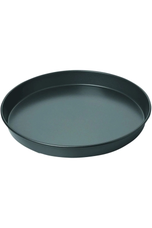 sakoraware-non-stick-hard-anodised-carbon-steel-teflon-coated-bakeware-pizza-cake-pan-plate-for-microwave-oven-otground-baking-tray-mould-10-inch25-cm-diameter-1-pc-black