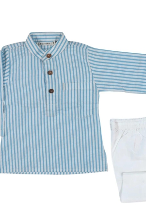 blue-stripes-kurta-pyjama-8-10-years