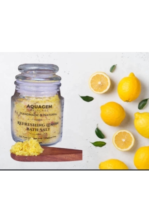 Refreshing Lemon Bath Salt - Handmade & Natural - SLS Free - Paraben Free - Chemical Free