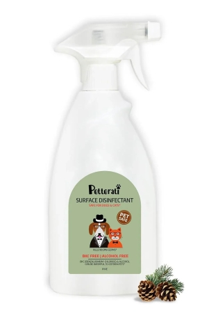 Petterati Pet Safe Pine Surface Disinfectant (500 ML) BKC & Alcohol Free, Kills 99.9% Germs, Pet Mess Cleaner