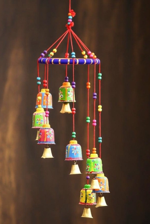 Multicolor Metal Handcrafted Decorative Hanging Bell