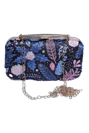 exclusive-embellished-women-hand-clutch-cum-sling-bag-blue-with-multi-color