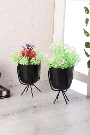 black-metal-planter-with-stand-set-of-2-black