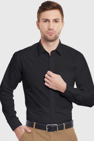 life-roads-black-cotton-slim-fit-mens-formal-shirt-pack-of-1-none