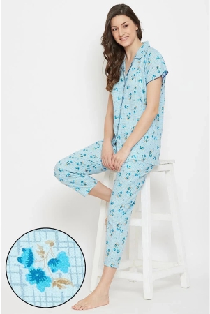 clovia-100-cotton-nightsuit-sets-blue-none