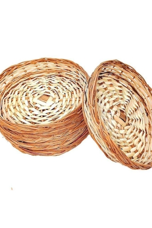 pransunita-handmade-kashmir-wooden-heavy-duty-willow-round-basket-for-gift-wedding-packaging-size-75-x-75-x-15-inch-pack-of-5-pcs