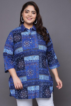 tissu-cotton-printed-straight-womens-kurti-blue-pack-of-1-none