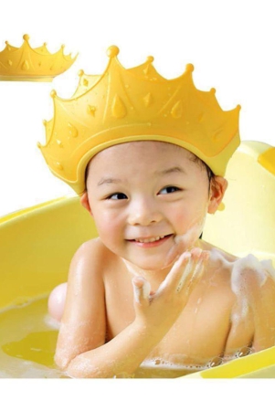 geeo-baby-bath-shower-capbath-hat-for-eye-and-ear-wash-protectionadjustable-silicone-bathing-crown-waterproof-shampoo-hat-for-washing-hair-shower-bathing-protection-bath-cap-for-toddler-