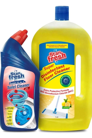 stanfresh-super-disinfectant-floor-cleaner-lemon-1ltr-toilet-cleaner-rose-500ml