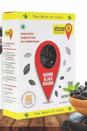 kisaansay-premium-nashik-seedless-black-raisins-500gm-solar-driedno-added-sugar-kali-kishmish-no-sulphur-preservatives-raisins-dry-fruit-kismis-kishmish