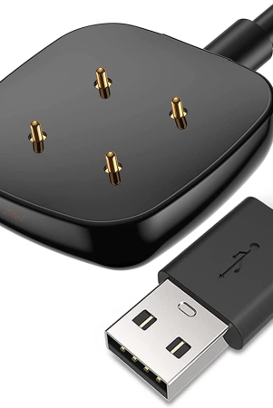 Hi-Lite Essentials Charger Dock Cable Compatible with Fitbit Sense/Versa 3 - Black