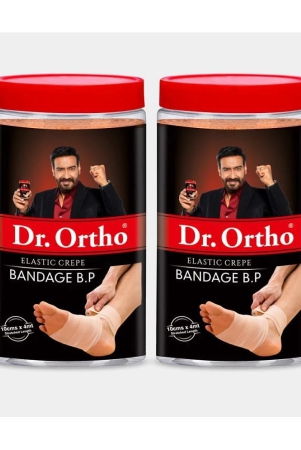 dr-ortho-elastic-crepe-bandage-10cm-x-4mt-pack-of-2-orthopaedic-cotton-fabric