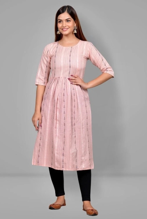 lerkiza-peach-cotton-maternity-kurta-m