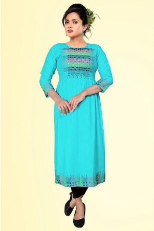 haya-fashion-light-blue-rayon-womens-straight-kurti-pack-of-1-none