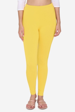 Women's Cotton Ankle leggings (Free Size) - Empire Yellow