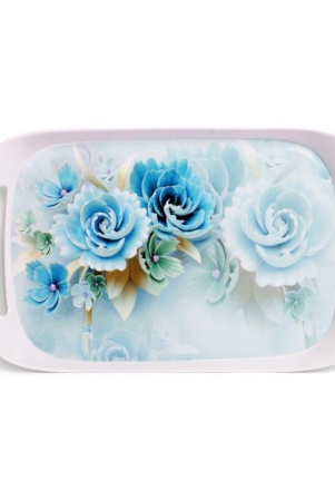 homepro-blue-floral-design-tray-multicolor-serving-tray-set-of-1-