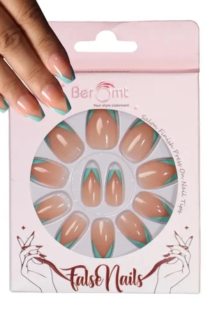 french-tips-nail-kit-included-terquise