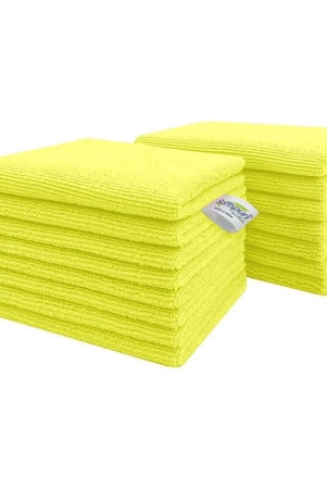 softspun-microfiber-cloth-15pcs-small-20x30cms-340-gsm-yellow-thick-lint-streak-free-multipurpose-cloths-automotive-microfibre-towels-for-kitchen-cleaning-polishing-washing-detai