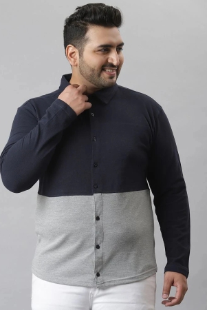 instafab-blue-cotton-oversized-fit-mens-casual-shirt-pack-of-1-none