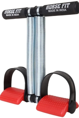 horse-fit-double-spring-tummy-trimmer-men-and-women-for-abdominal-leg-exerciser-tummy-trimmer-sport-fitness-slimming-training-body-building-at-home-gym-multicolor-red