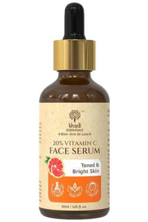 Khadi Essentials 20% Vitamin C Face Serum - For Toned & Bright Skin, 30 ml