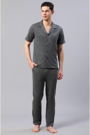 men-solid-grey-co-ord-set