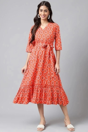 janasya-orange-cotton-womens-fit-flare-dress-pack-of-1-none