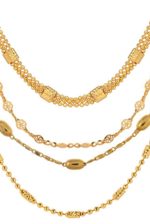 aanyacentric-gold-plated-brass-chain-pack-of-4-none