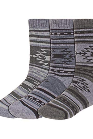 Creature - Woollen Men's Printed Multicolor Mid Length Socks ( Pack of 1 ) - Multicolor