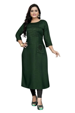 lerkiza-green-rayon-womens-straight-kurti-pack-of-1-xxl