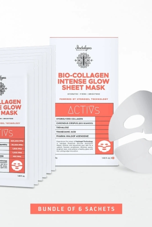 bio-collagen-intense-glow-hydrating-overnight-sheet-mask-pack-of-6